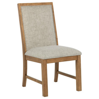 109102 Bruner Upholstered Dining Side Chair Brown