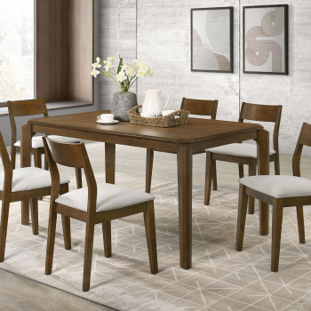108921-S7 Almonte 7-piece 59-inch Rectangular Dining Set Dark Brown