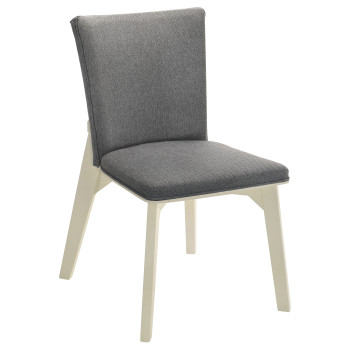 108682 Biloxi Upholstered Dining Side Chair Grey