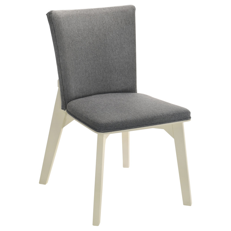 108682 Biloxi Upholstered Dining Side Chair Grey