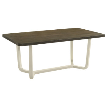 108681 Biloxi 71-inch Rectangular Wood Dining Table Greyish Brown 