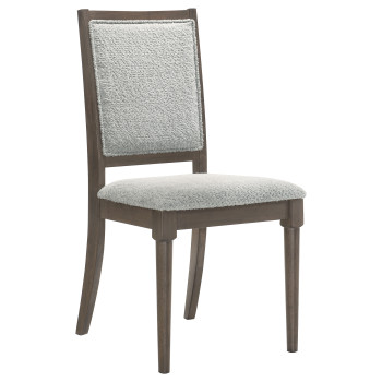 108622 Onslow Upholstered Dining Side Chair Dark Brown