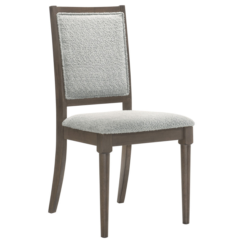 108622 Onslow Upholstered Dining Side Chair Dark Brown