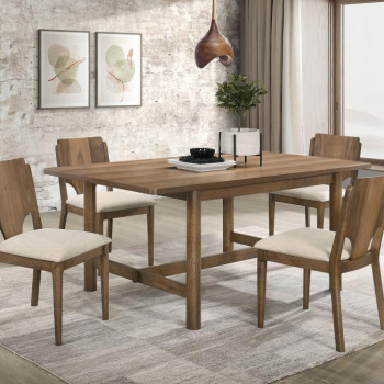 108571-S5 Biltmore 5-piece 71-inch Rectangular Dining Table Set Walnut