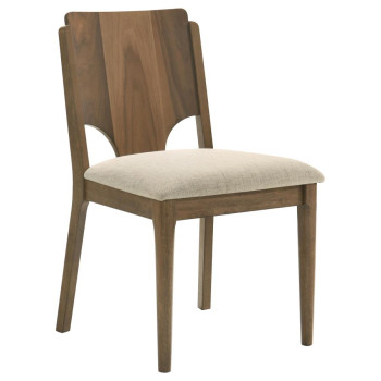 108572 Biltmore Dining Chair Upholstered Seat Walnut