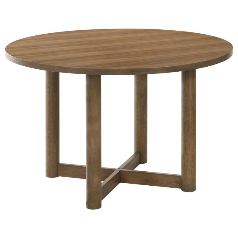 108570 Biltmore 46-inch Round Wood Dining Table Walnut