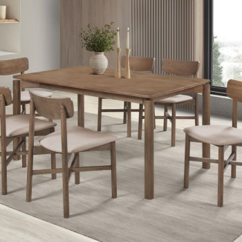 108561-S7 Parkridge 7-piece 59-inch Wood Dining Set Natural Walnut