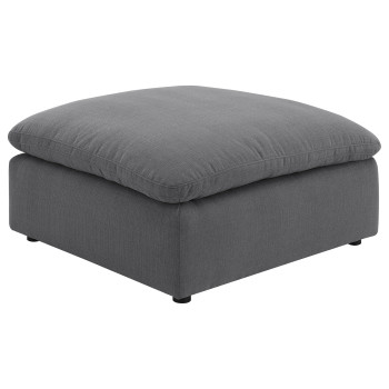551457 Hobson Square Upholstered Ottoman Charcoal