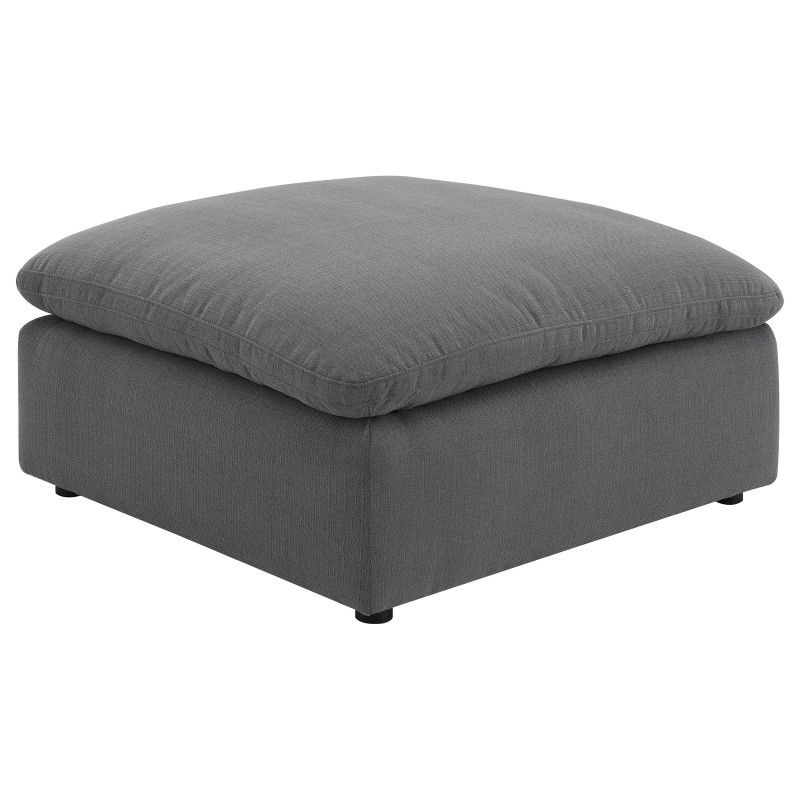 551457 Hobson Square Upholstered Ottoman Charcoal