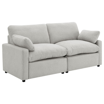 609562P Collins Modular Power Loveseat Grey