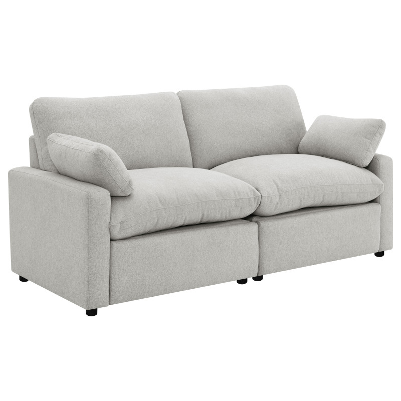 609562P Collins Modular Power Loveseat Grey