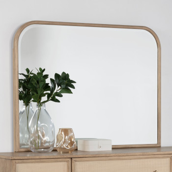 225044 Kailani Dresser Mirror Beige Oak
