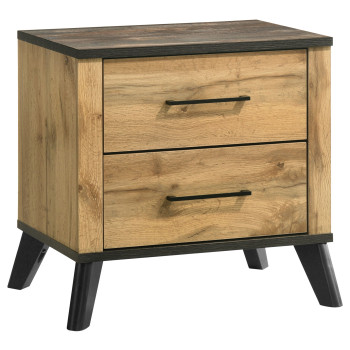225002 Kaywood 2-drawer Nightstand Bedside Table Natural Pine