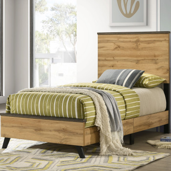225001T Kaywood 51-inch Twin Panel Bed Natural Pine