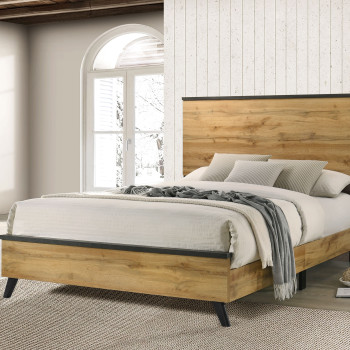 225001F Kaywood 51-inch Full Panel Bed Natural Pine