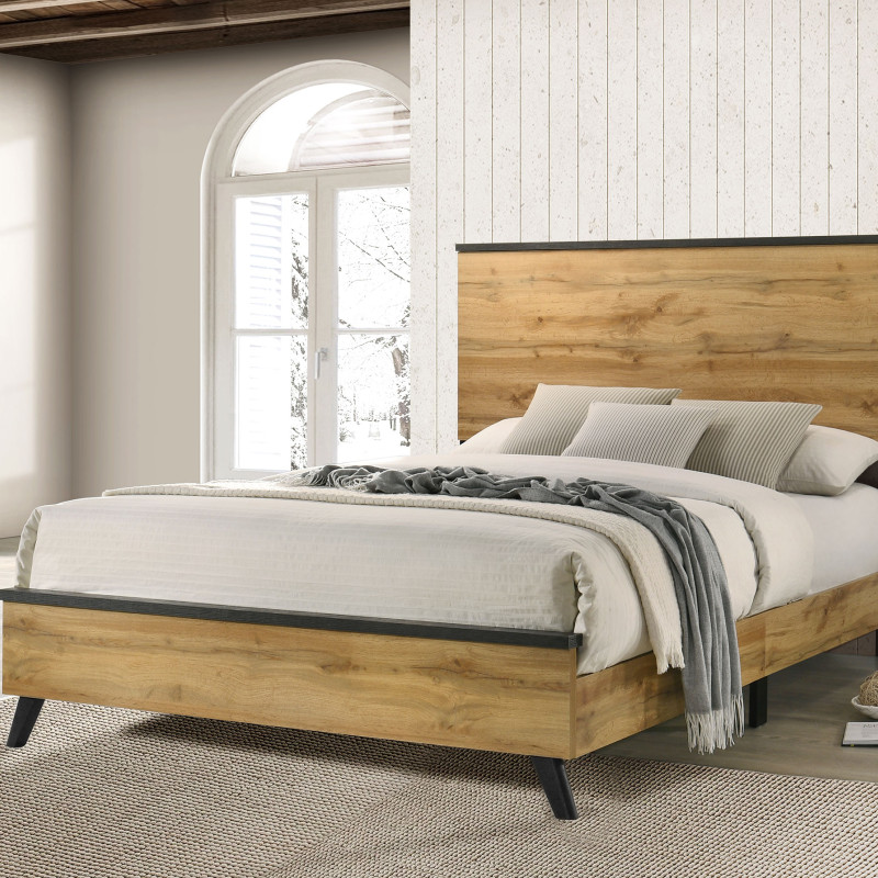 225001Q Kaywood 51-inch Queen Panel Bed Natural Pine