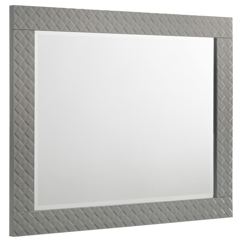224974 Ives Dresser Mirror Grey High Gloss