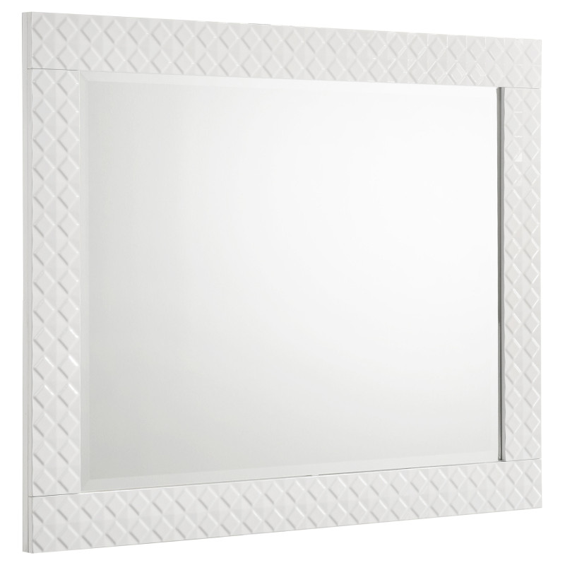 224944 Ives Dresser Mirror White High Gloss