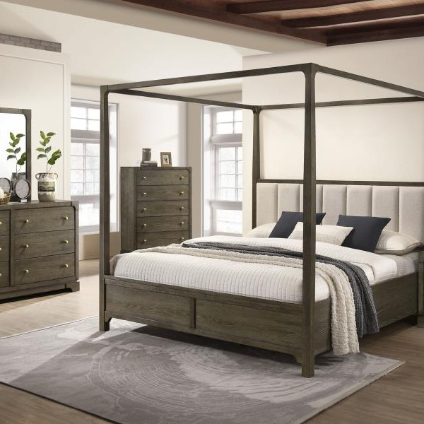224931KE-S5 Gran Park 5-piece Eastern King Bedroom Set Dark Cocoa