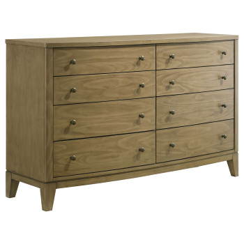 224923 Granada 8-drawer Dresser Cabinet Natural Pine