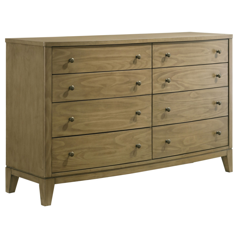 224923 Granada 8-drawer Dresser Cabinet Natural Pine