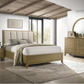 224921KE-S4 Granada 4-piece Eastern King Bedroom Set Natural Pine