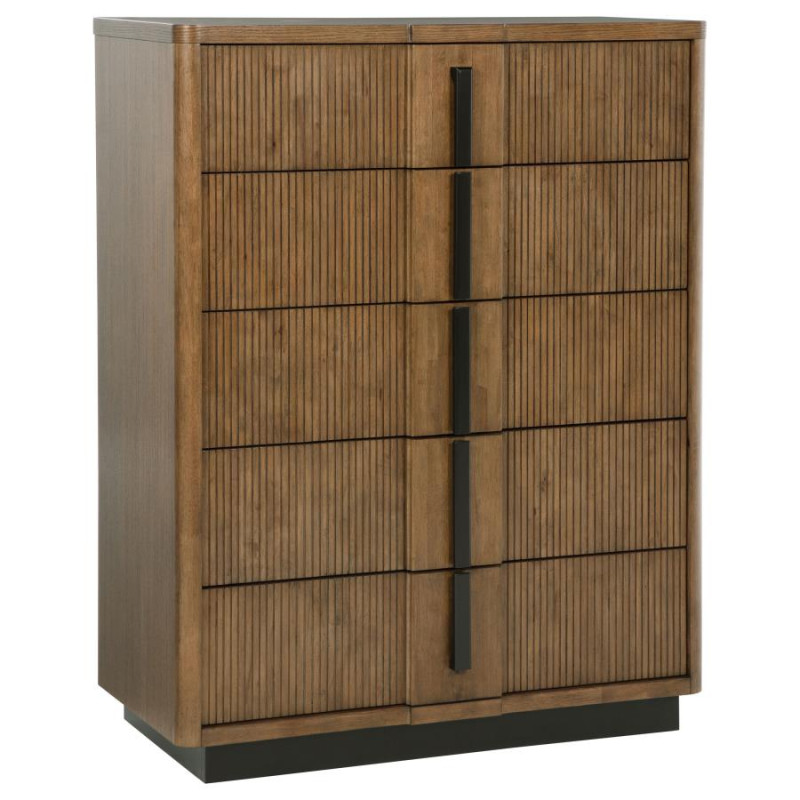 224905 Terrace 5-drawer Chest of Drawers Ash Brown