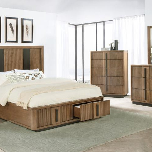 224900KW-S4 Terrace 4-piece California King Bedroom Set Ash Brown