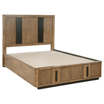 224900KE Terrace 2-drawer Eastern King Storage Bed Ash Brown