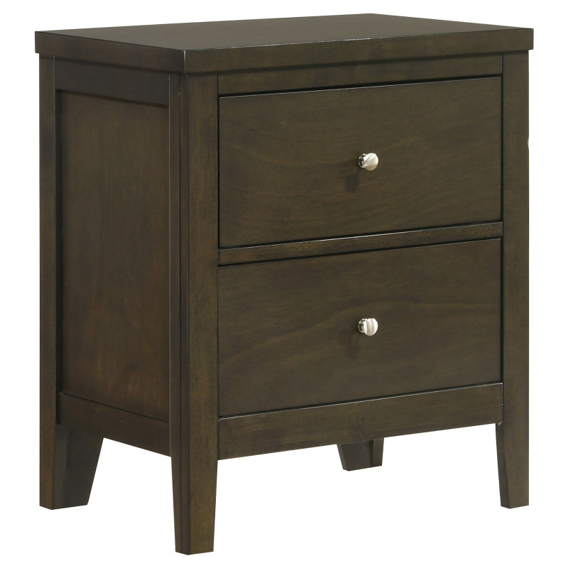 224422 Wilkes 2-drawer Nightstand Bedside Table Dark Cocoa