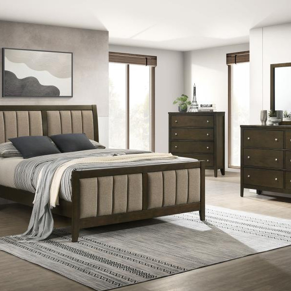 224421F-S5 Wilkes 5-piece Full Bedroom Set Dark Cocoa