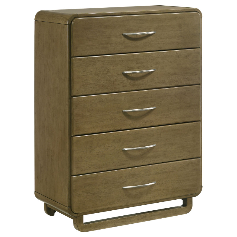 224275 Amsbury 5-drawer Chest of Drawers Nutmeg