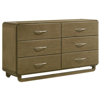 224273 Amsbury 6-drawer Dresser Cabinet Nutmeg