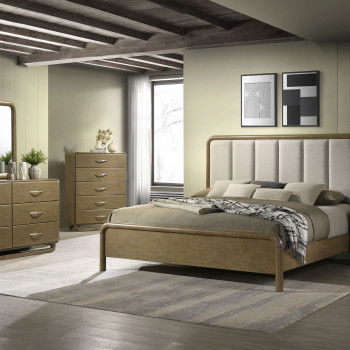 224271KE-S4 Amsbury 4-piece Eastern King Bedroom Set Nutmeg