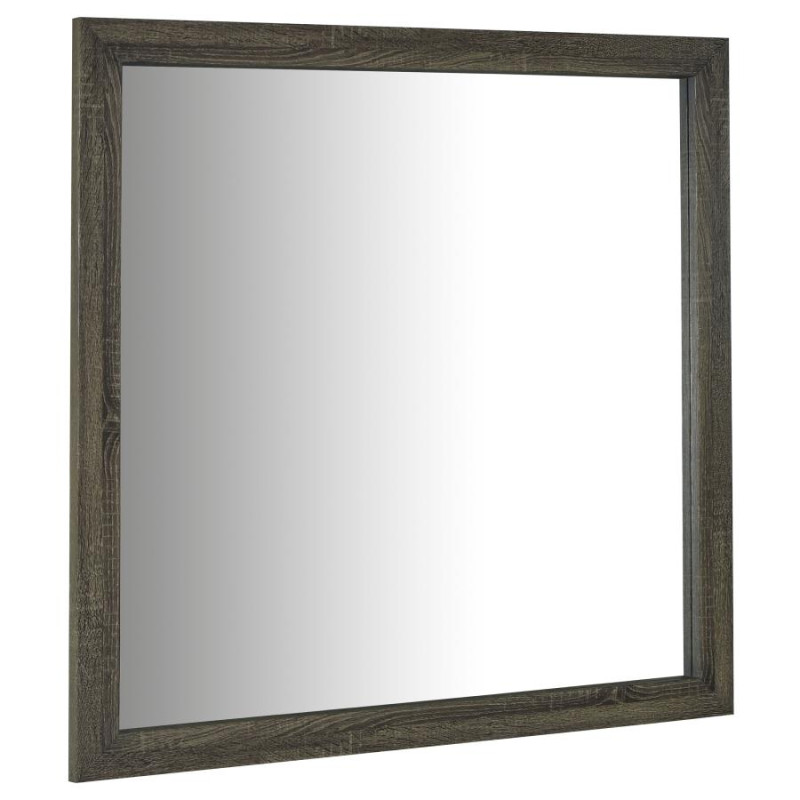 223344 Wright Dresser Mirror Brown Oak