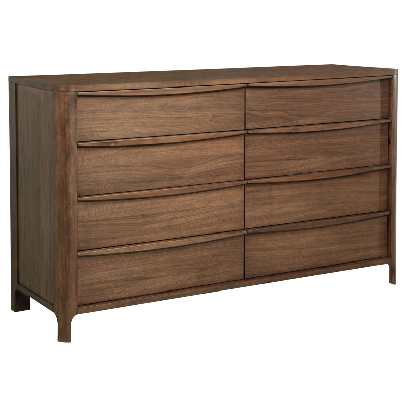 223323 Maderia 8-drawer Dresser Cabinet Walnut