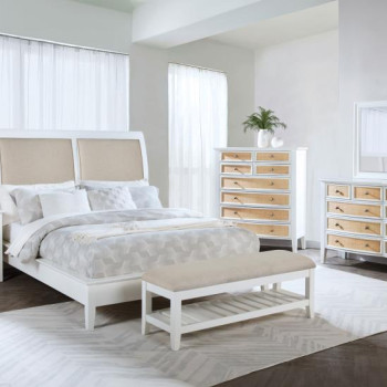 223471KE-S4 Bexhill 4-piece Eastern King Bedroom Set White