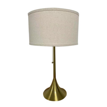 920241 Elmira 24-inch Drum Shade Metal Table Lamp Gold