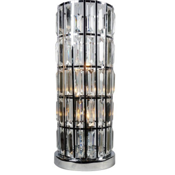 920235 Wanda 20-inch Crystal Shade Bedside Table Lamp Silver