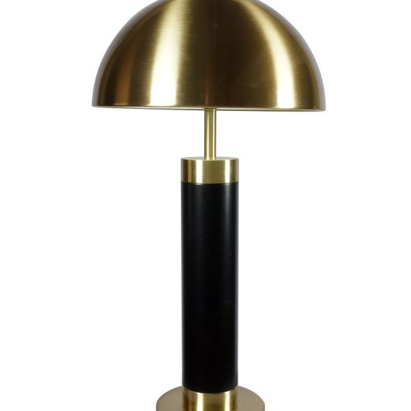 920229 Conroe 28-inch Dome Shade Pillar Table Lamp Black