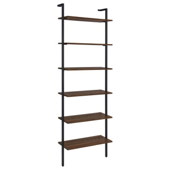 980072 Owens 31-Inch 6-Shelf Wall Bookshelf Walnut