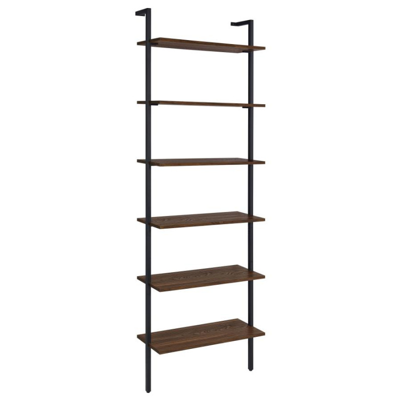 980072 Owens 31-Inch 6-Shelf Wall Bookshelf Walnut