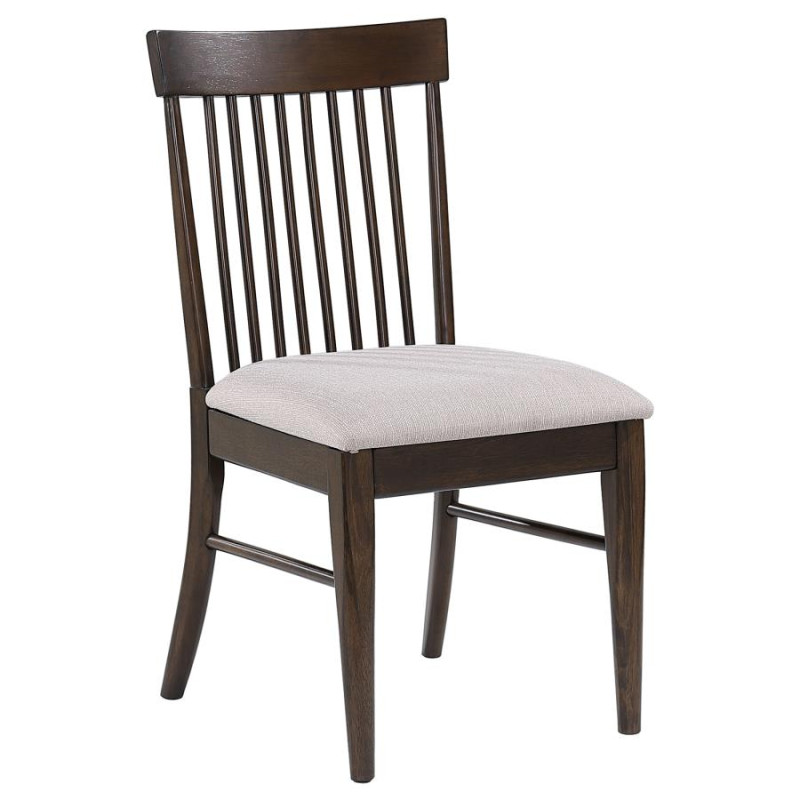 108892 Everton Wood Dining Side Chair Dark Walnut