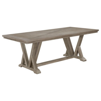 107441 Cornelia Rectangular 82-Inch Dining Table Coastal Grey