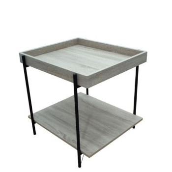 710307 Fallon Square Engineered Wood End Table Light Brown