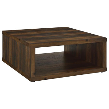 710508 Frisco Square Engineered Wood Coffee Table Dark Pine