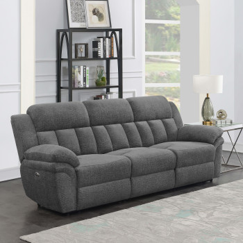 609541 Bahrain Upholstered Motion Sofa Charcoal