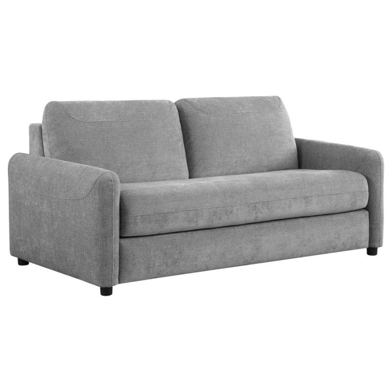 360029 Rylie Upholstered Sofa Sleeper with Queen Mattress Grey