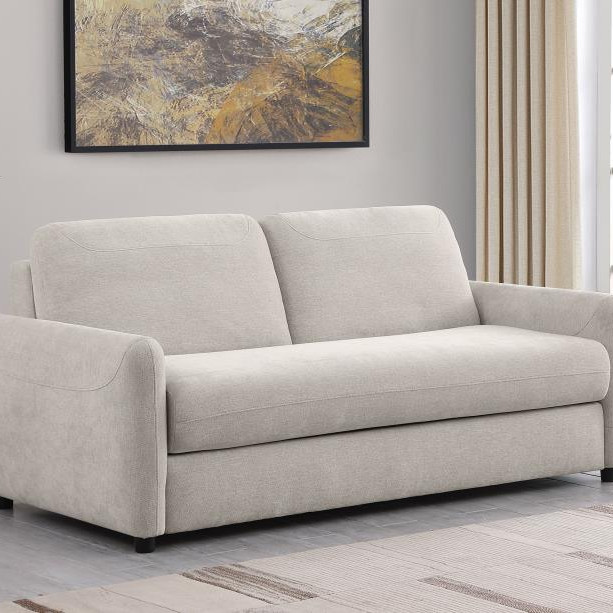 360027 Rylie Upholstered Sofa Sleeper with Queen Mattress Beige