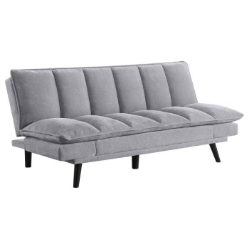 360018 Laredo Upholstered Tufted Convertible Sofa Bed Grey